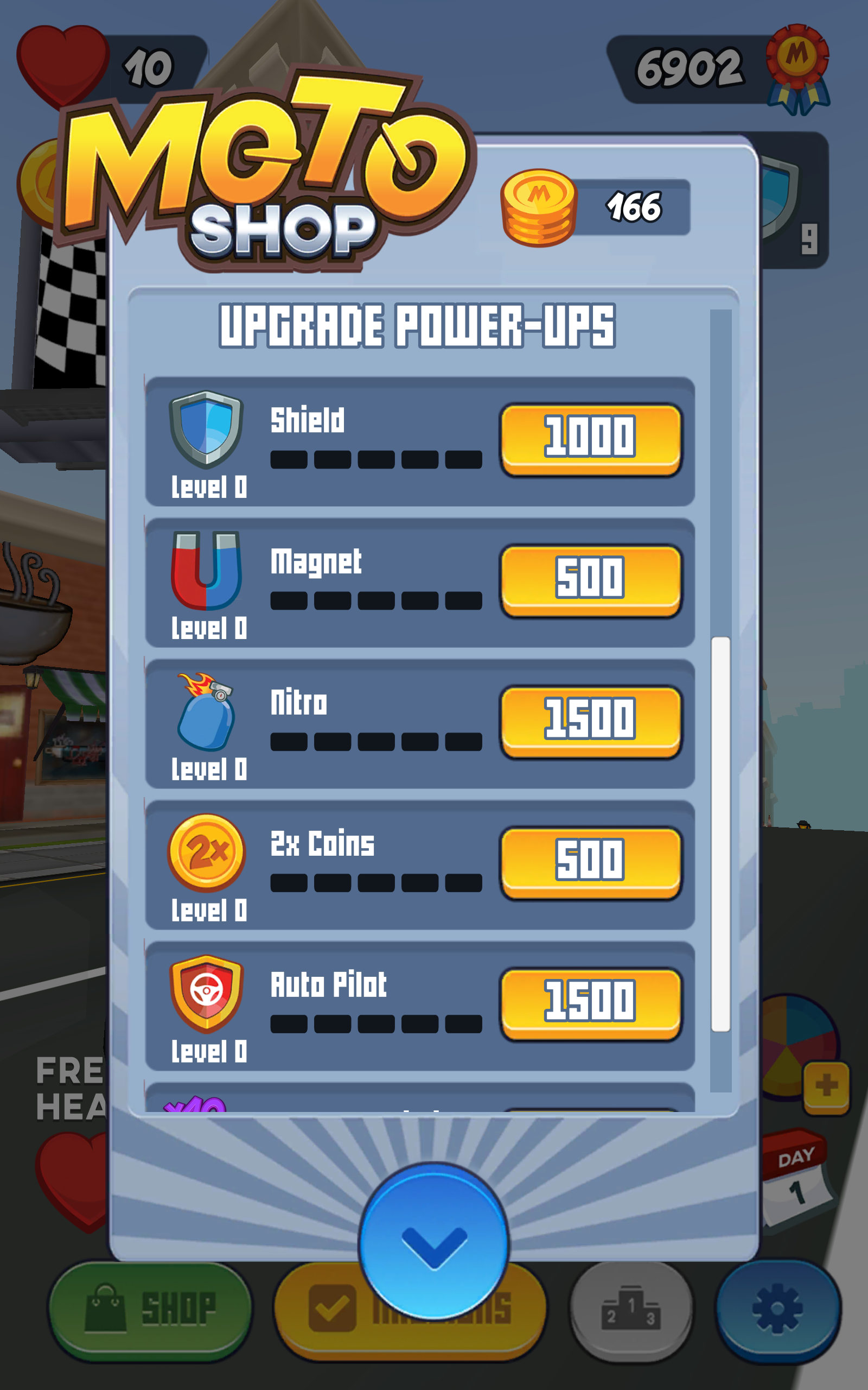 Moto Max: Endless Runner Game Screenshot