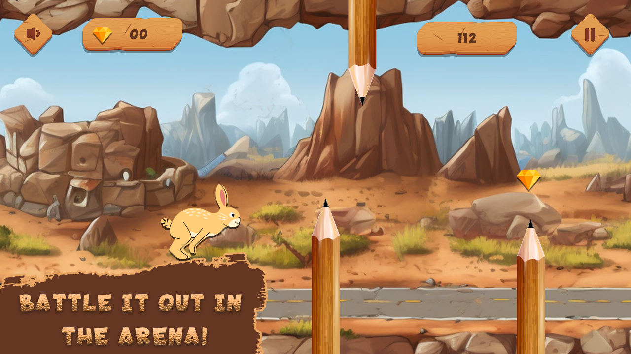 Rabbit Run Adventure Game Screenshot