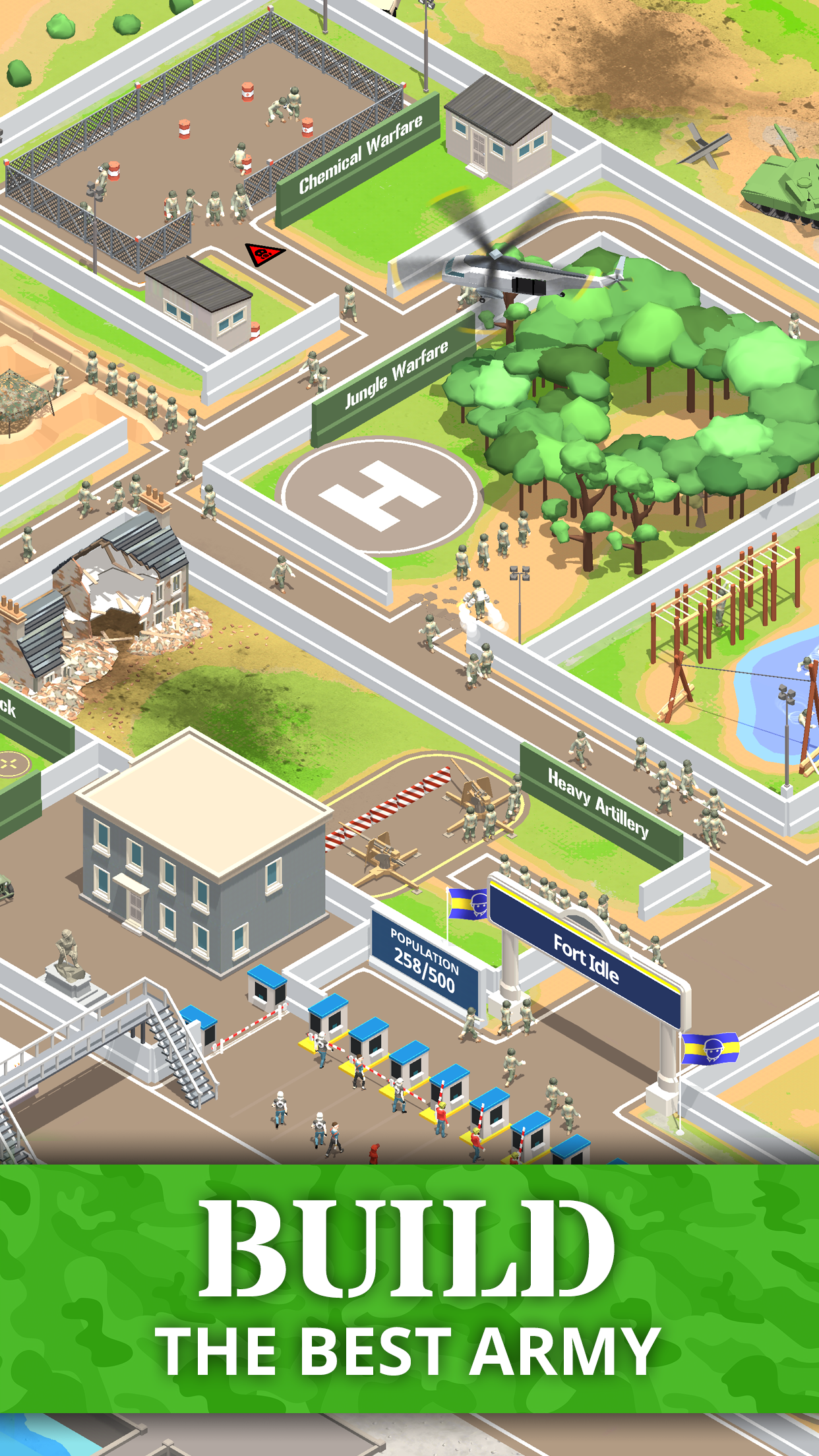 Screenshot 1 of Base del ejército inactivo: juego de magnate 2.3.0