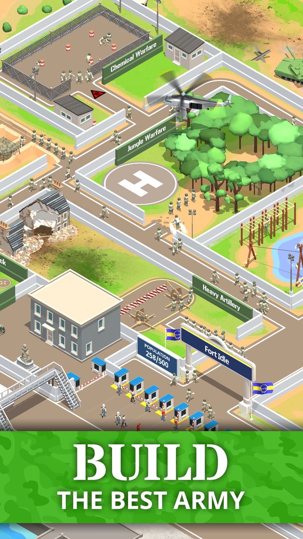 Idle Army Base: Tycoon Game screenshot game