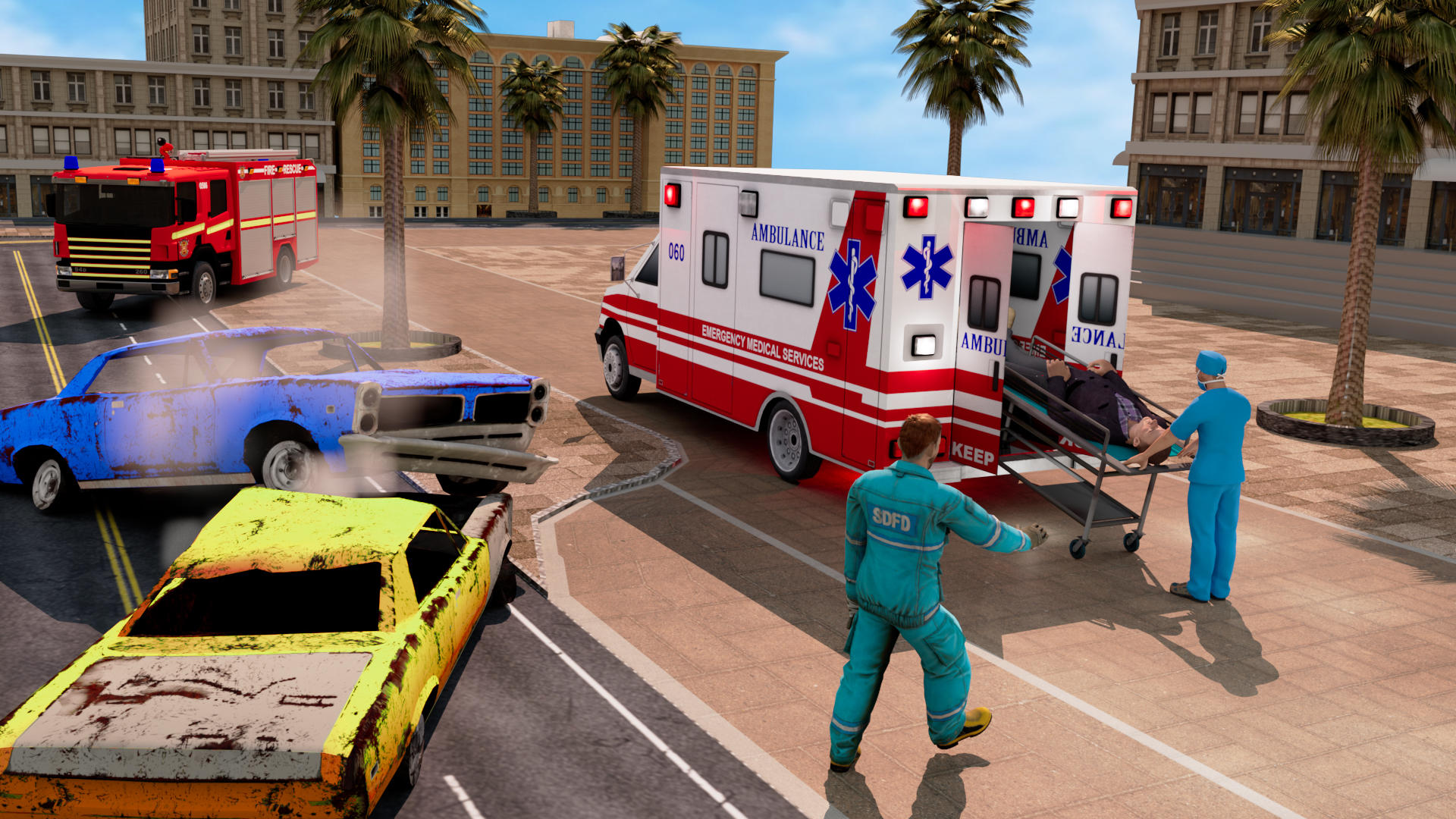 Скриншот игры Us Ambulance Rescue Simulator