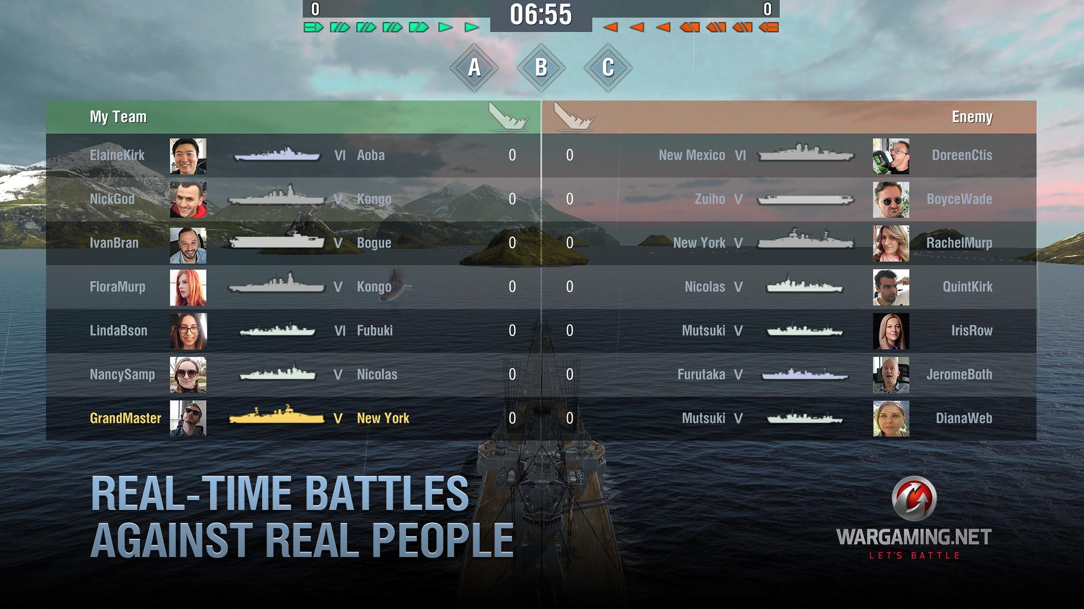 Cuplikan Layar Game World of Warships Blitz War