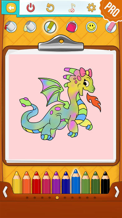 龙填色 PRO - 著色本 儿童 绘画 Game Screenshot