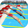 Icon of Water Swimming Race