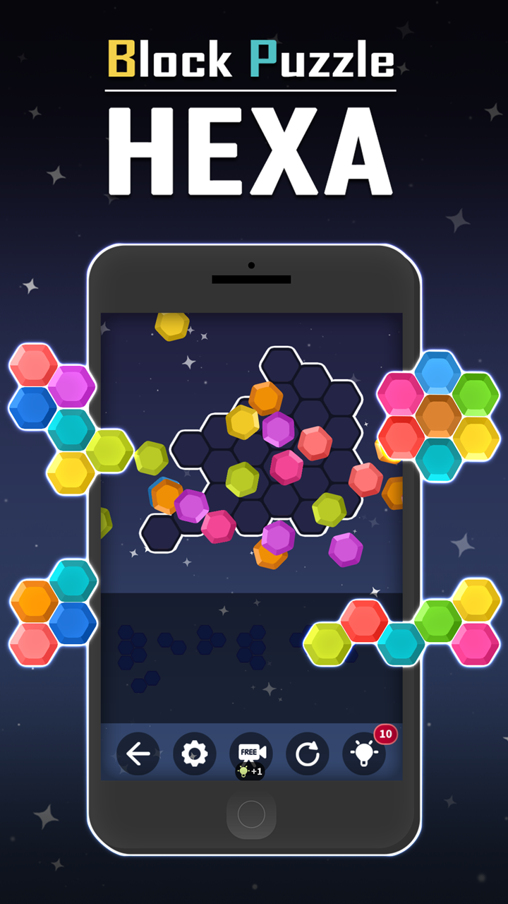 Cuplikan Layar Game Block Puzzle Hexa