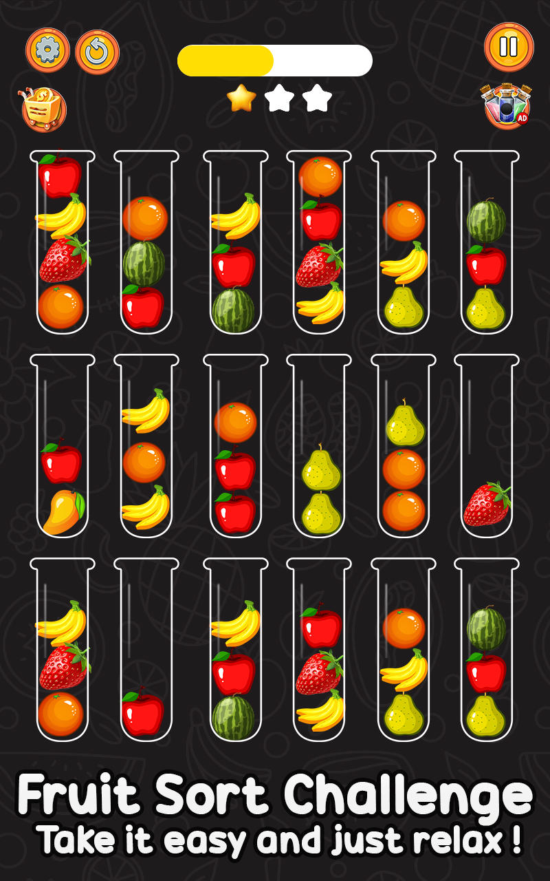 Crazy Fruit Sort Challenge 3D android iOS apk download for free-TapTap