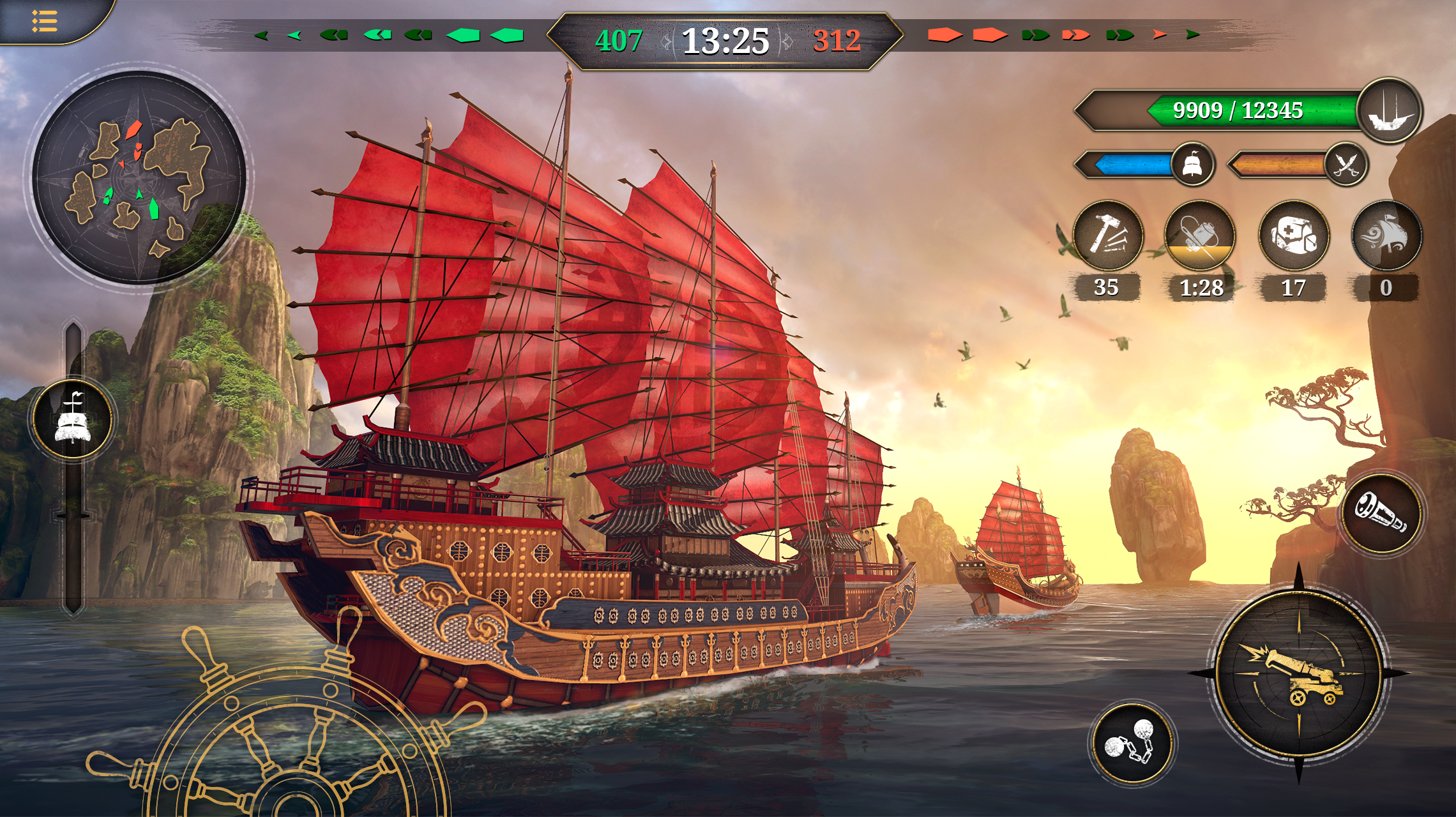 キングオブセイルズ: 海賊船ゲームのキャプチャ