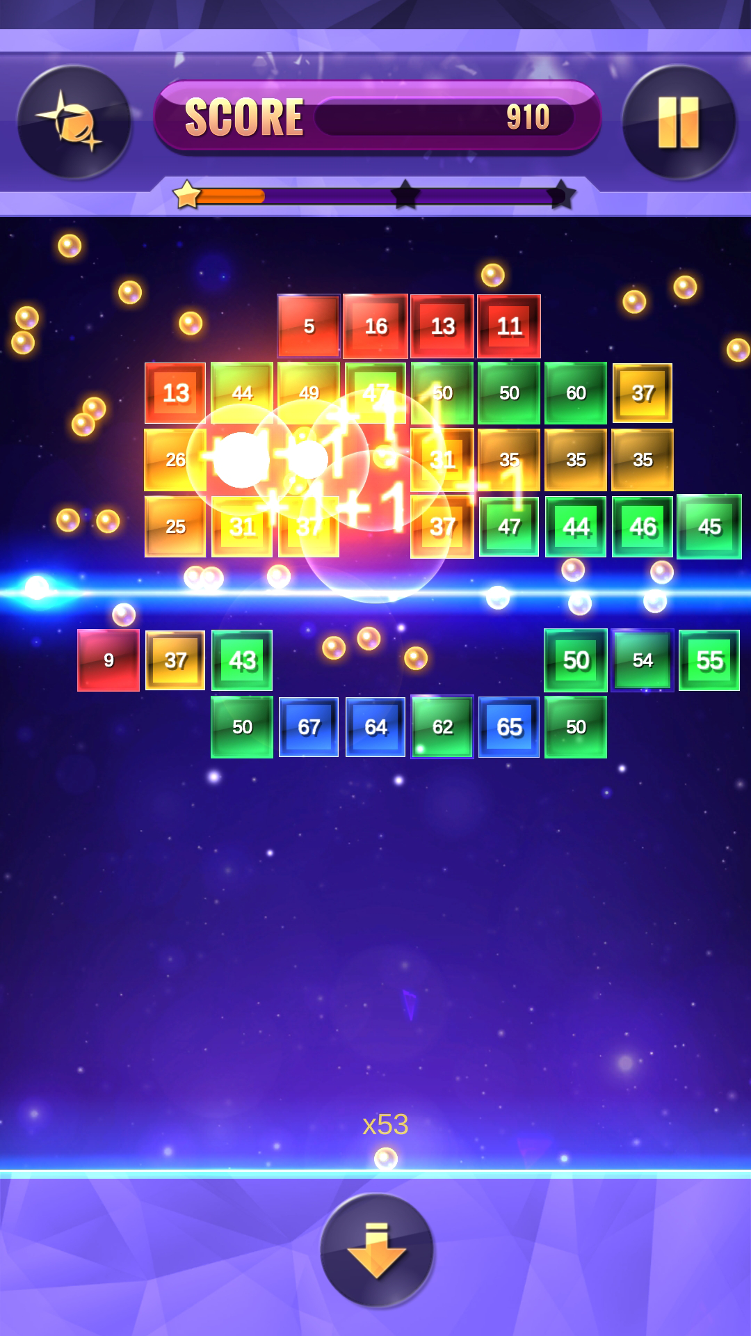 Bricks Balls Puzzle Game Screenshot
