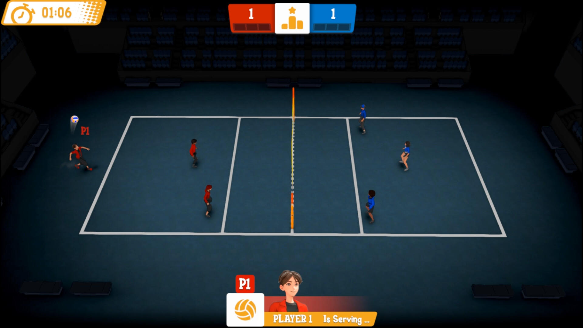 VolleySmash Game Screenshot