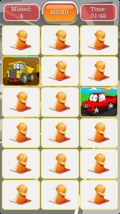 Trucks Matching - Match Game Fun For Truck and Tractor Loving Kids Game Screenshot