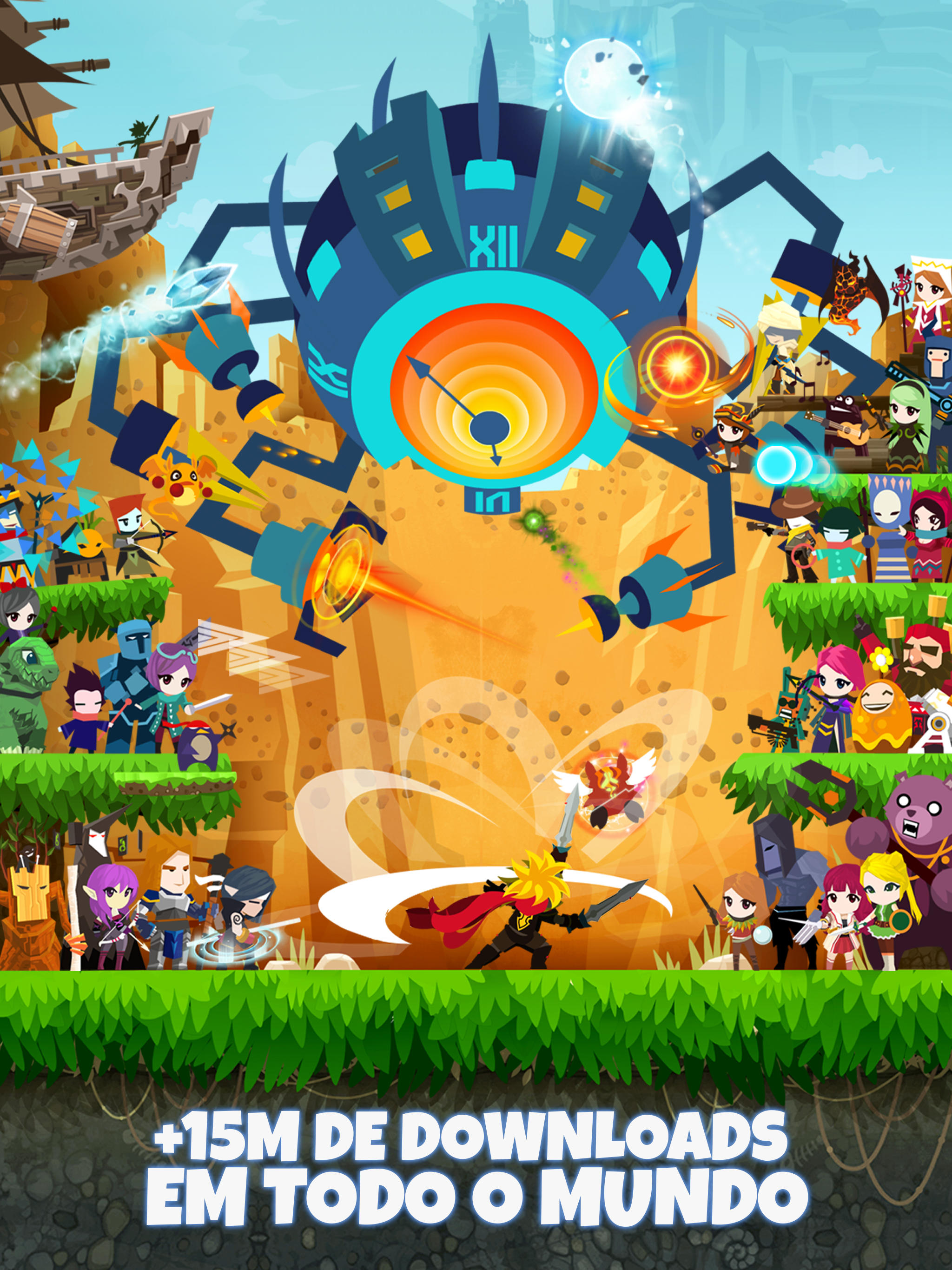 Captura de Tela do Jogo Tap Titans 2 - jogo de click