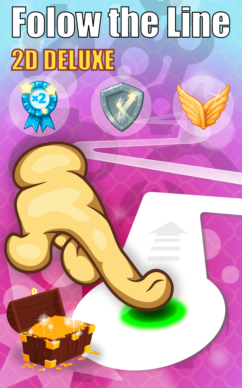 Follow the Line 2D Deluxe Game Screenshot