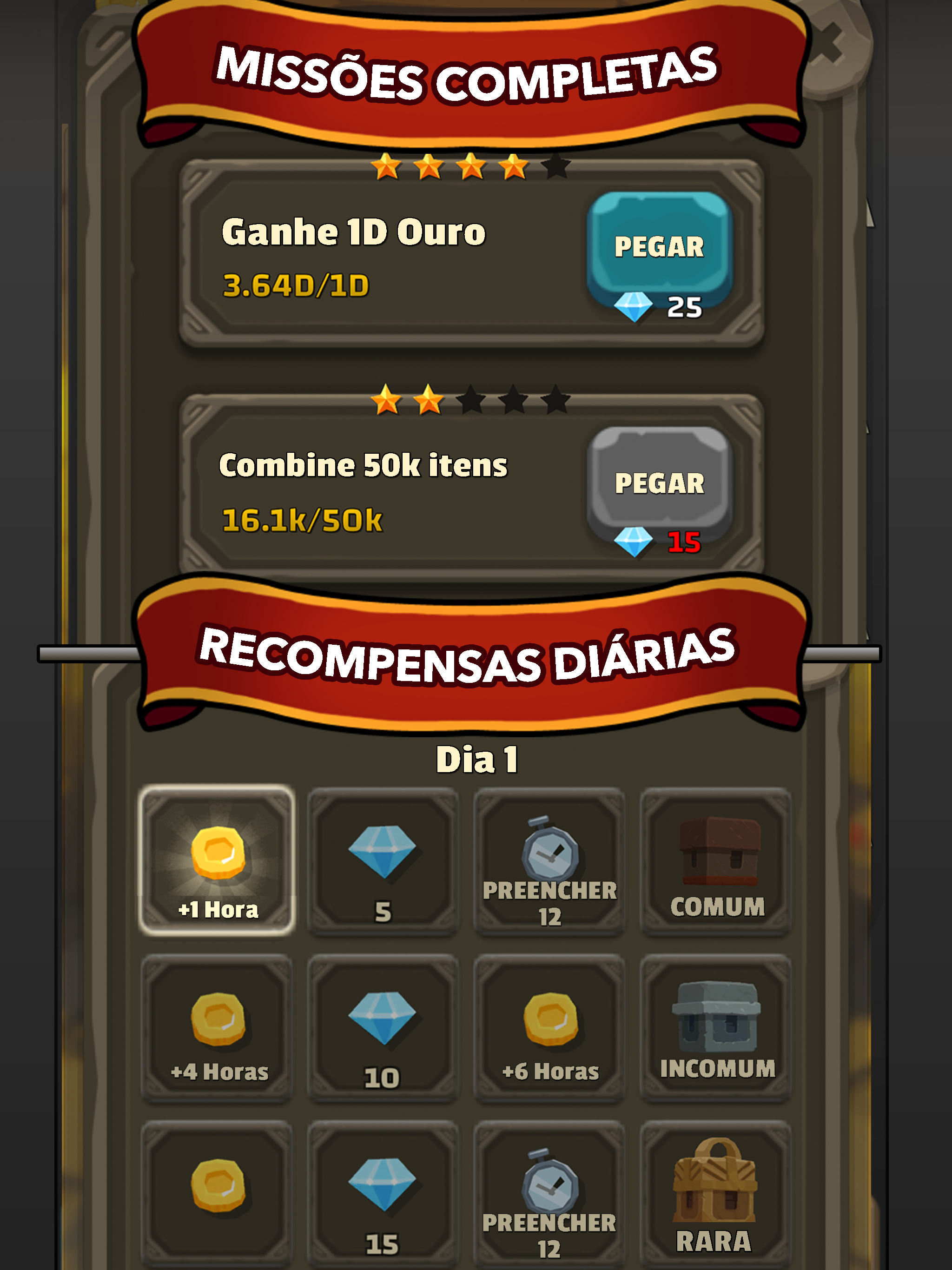 Captura de Tela do Jogo Blacksmith - Merge Idle RPG