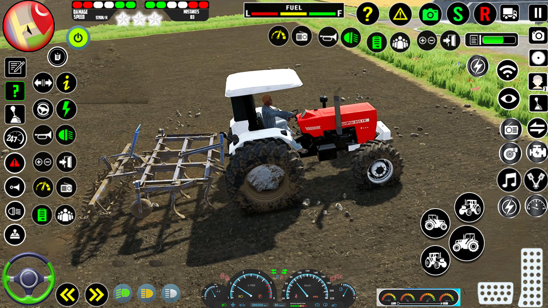 Screenshot of Tractor Driving Farming Games