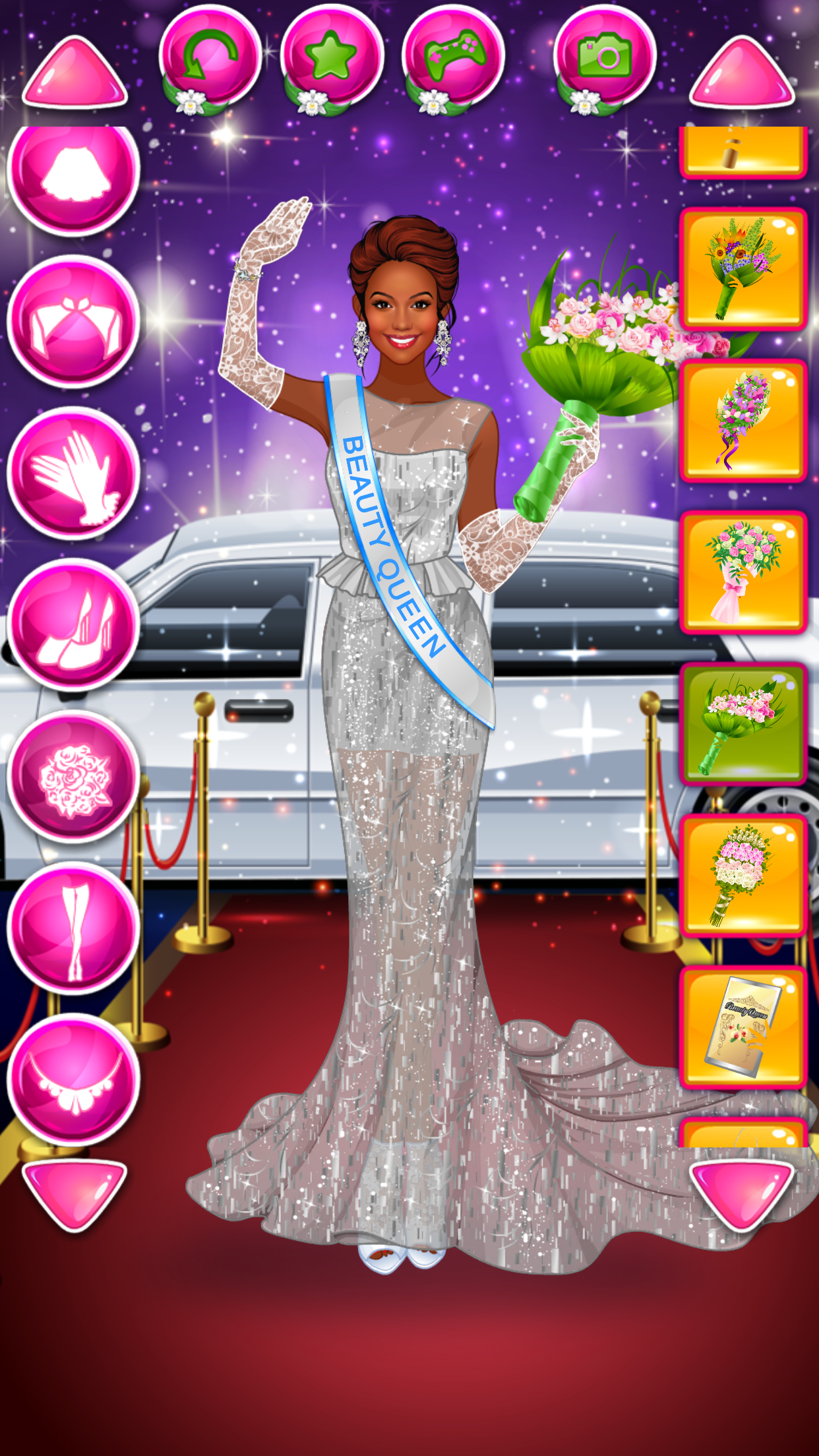 Beauty Queen Dress Up Games Game Screenshot