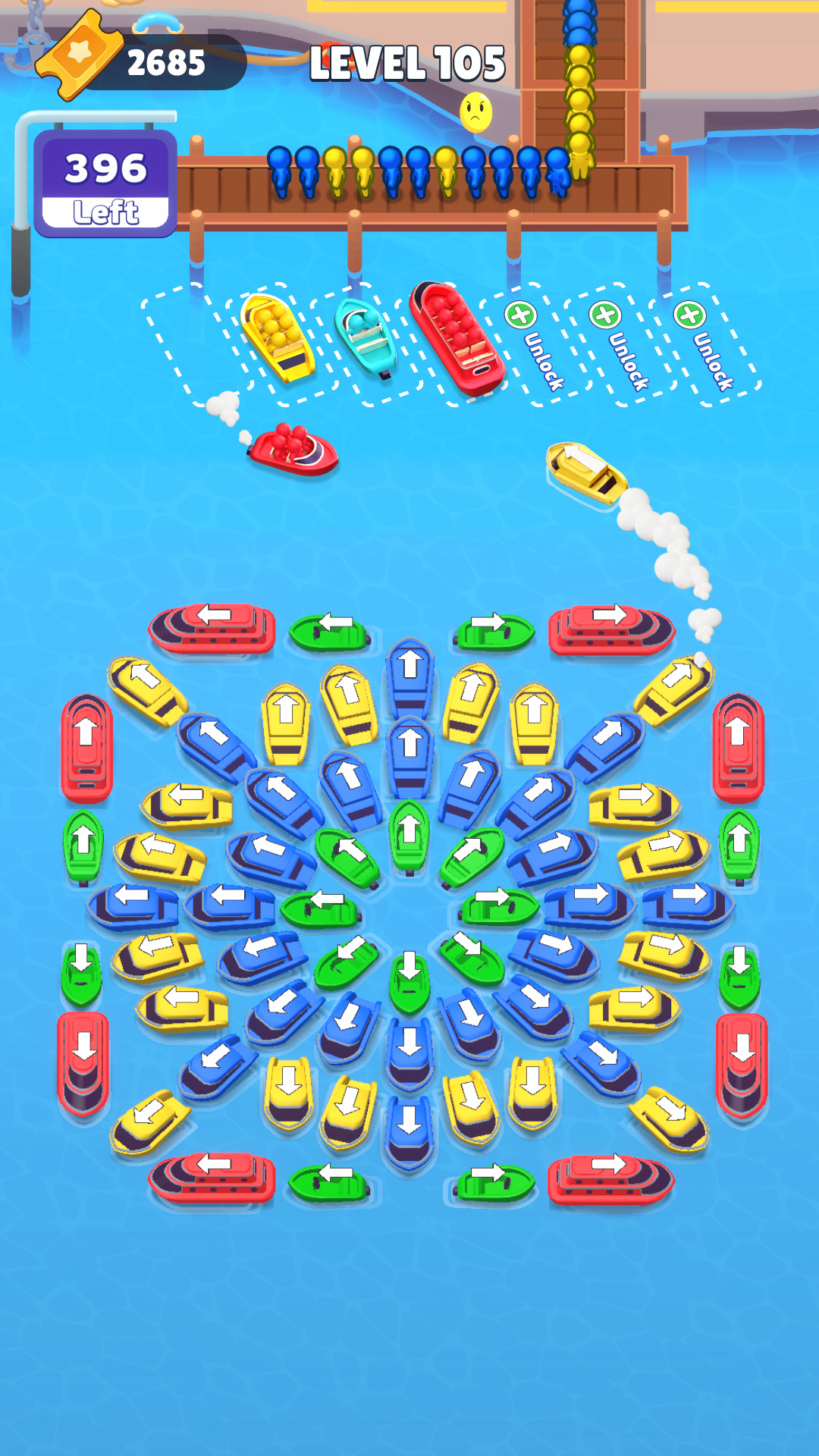 Boat Craze: Traffic Escape Game Screenshot