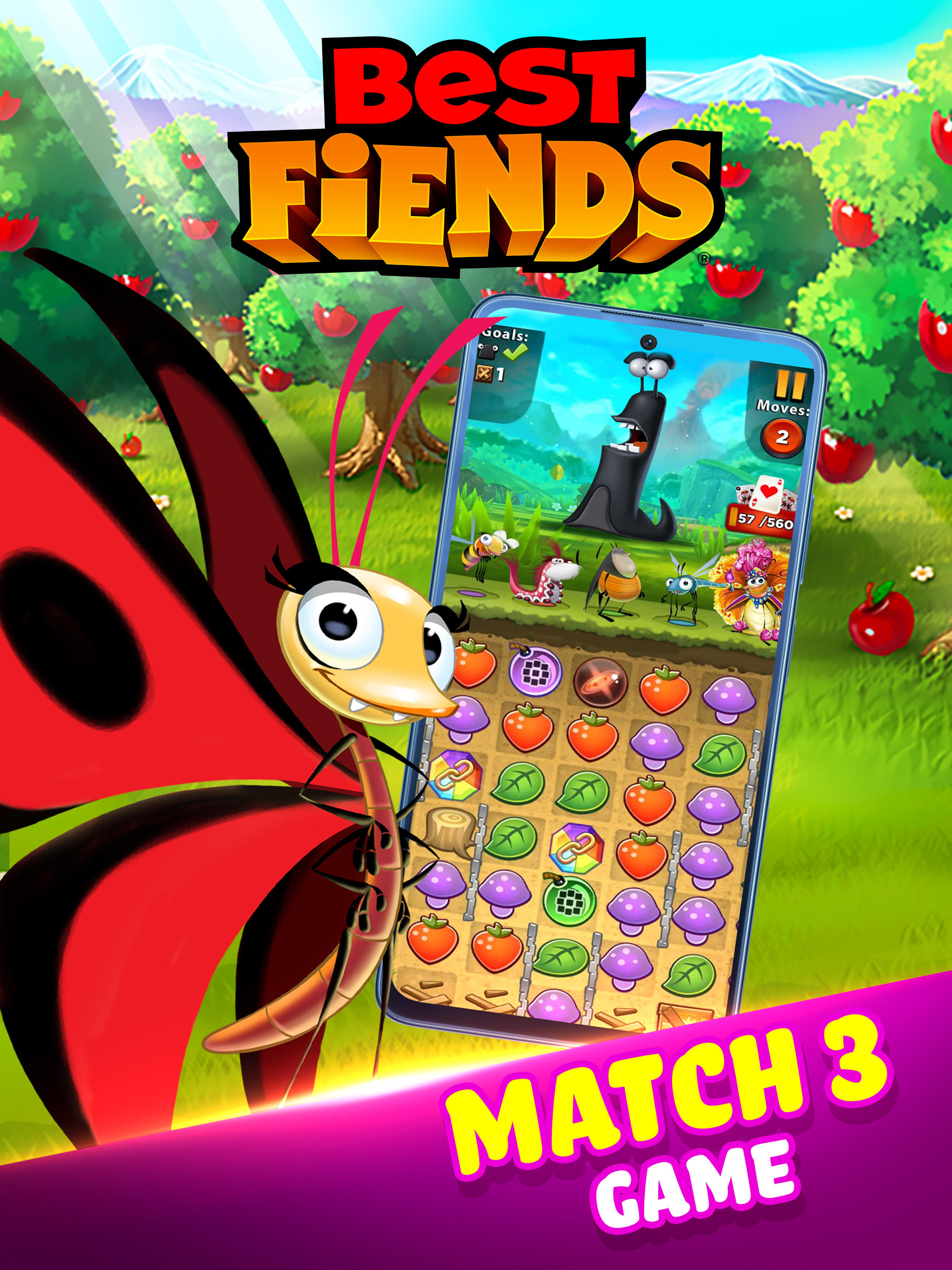 Screenshot of Best Fiends - Match 3 Puzzles