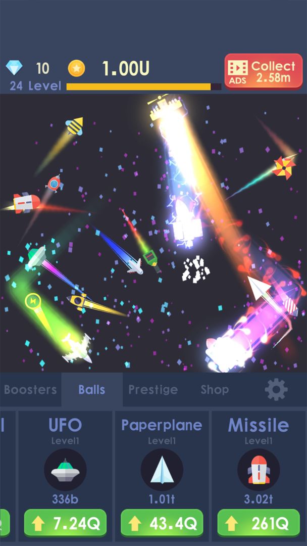 Idle Rocket - Aircraft Evolution & Space Battle ภาพหน้าจอเกม