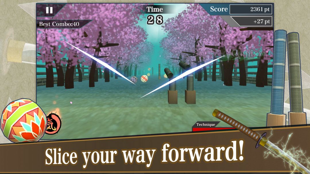 Samurai Sword ภาพหน้าจอเกม