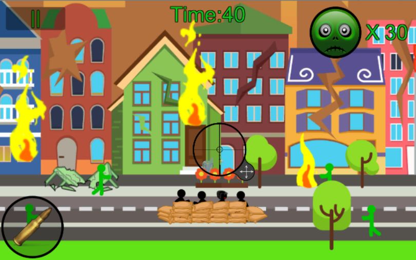 Zombie Stickman Sniper screenshot game