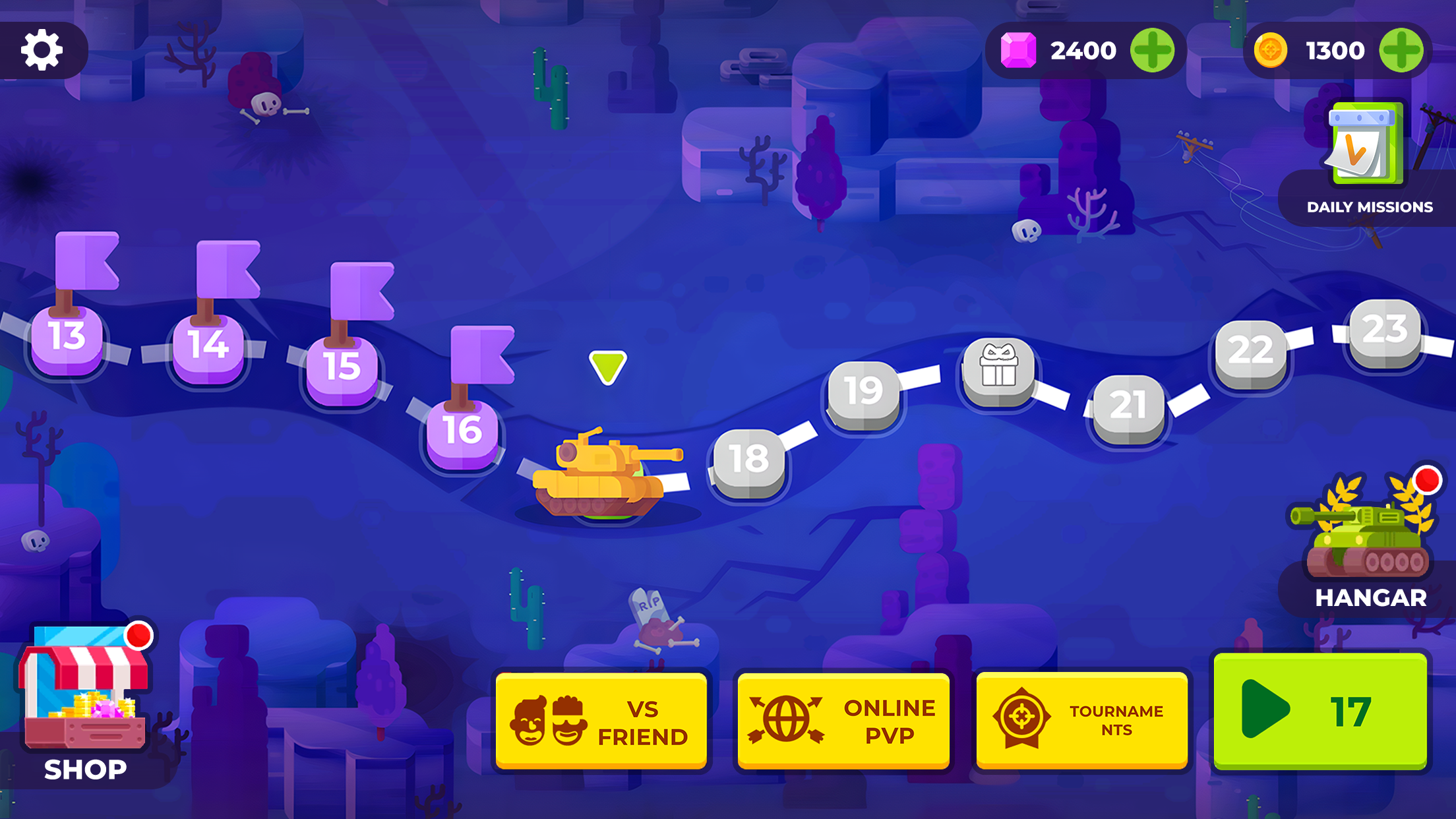 Tank Stars Game Screenshot