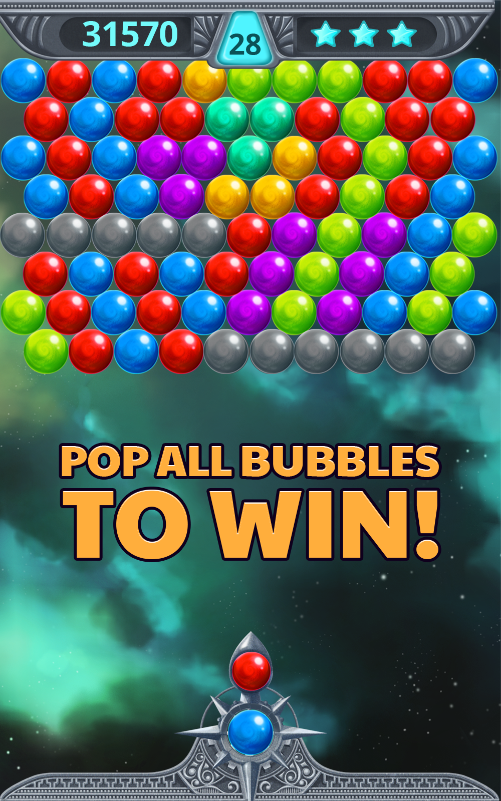 Bubble Shooter Space 게임 스크린샷