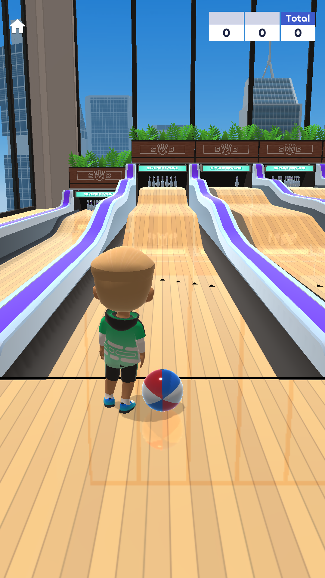 Skyline Bowling screenshot game