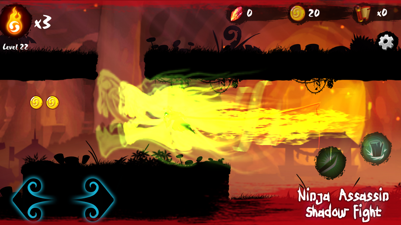 Ninja Assassin: Shadow Fight ゲームのスクリーンショット