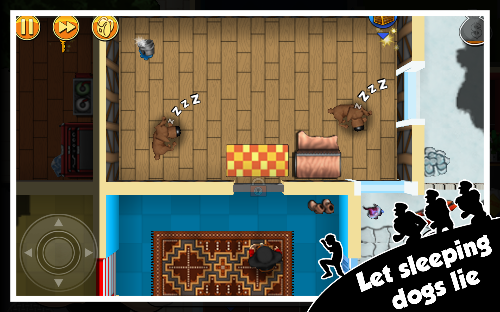 Robbery Bob - หลบหนีจากตำรวจ ภาพหน้าจอเกม
