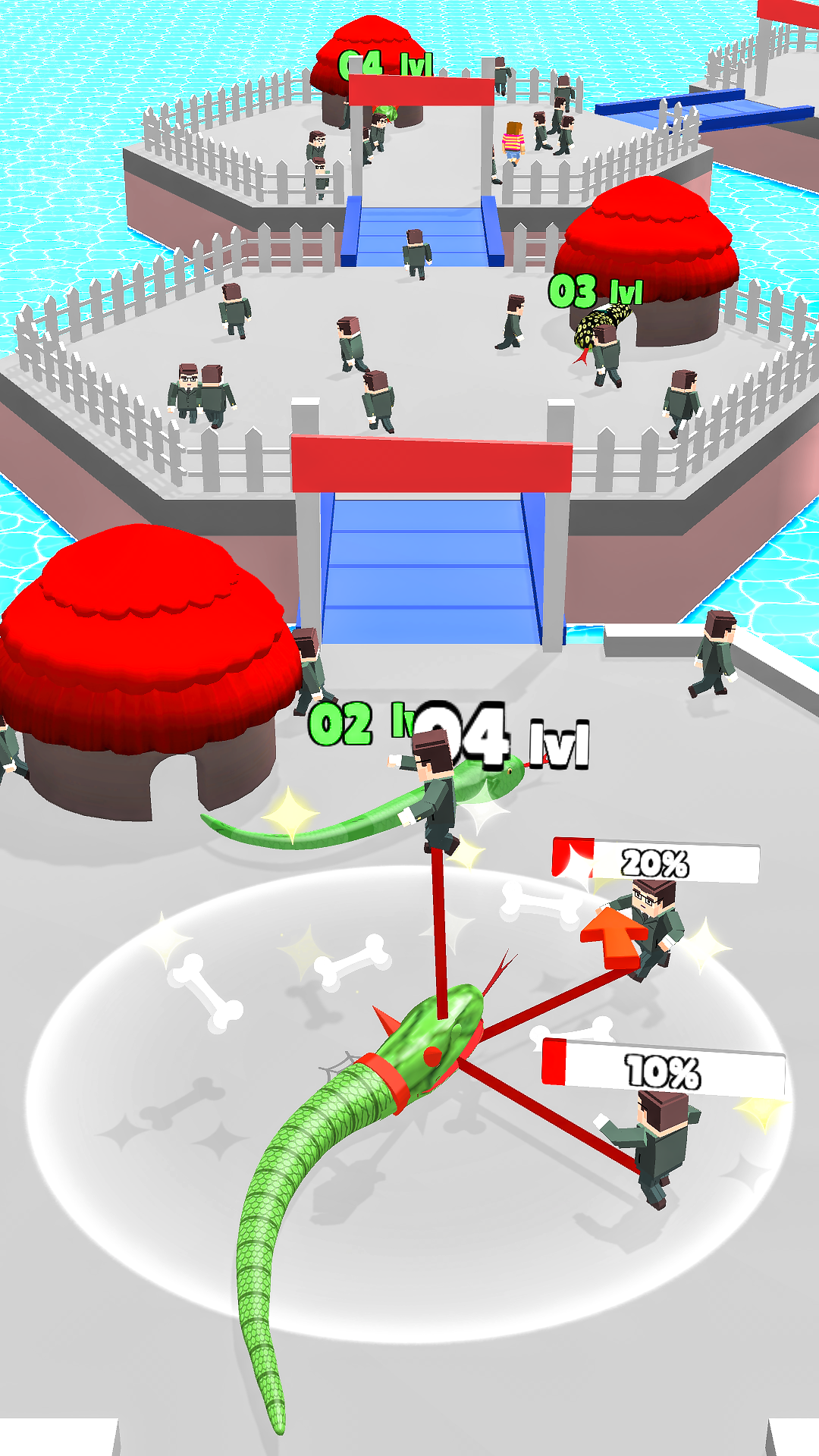 Snake Run, Merge & Evolve Game Screenshot