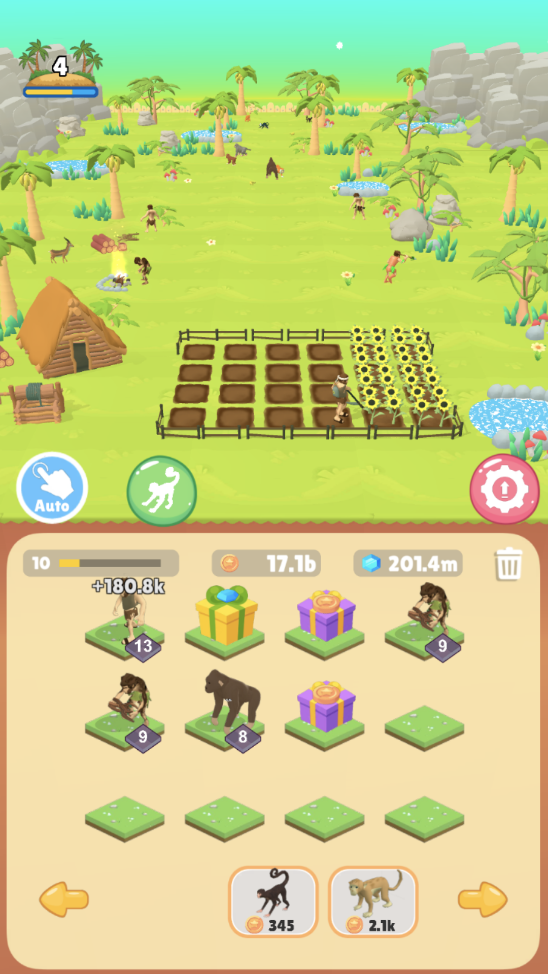 Screenshot of Merge Human Evolution