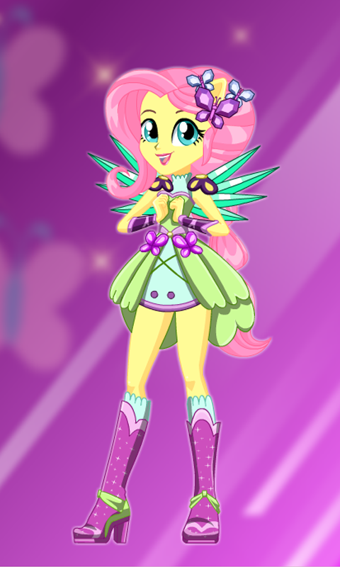 Cuplikan Layar Game Fluttershy Dress Up