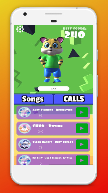 EDM Animal Cat Dancing Tiles ภาพหน้าจอเกม