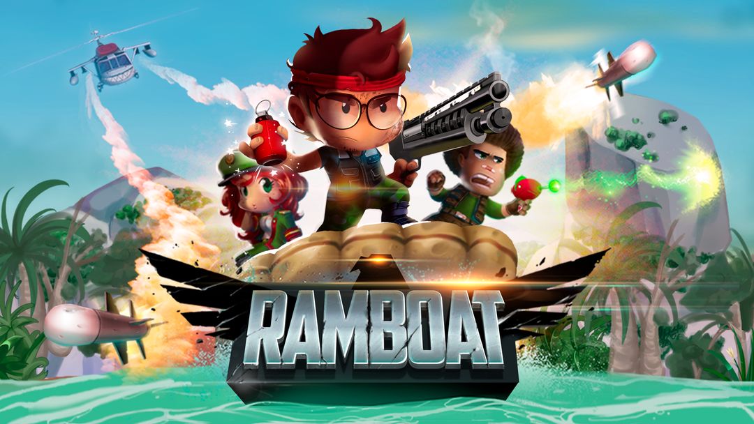 Ramboat - 離線遊戲：跳躍，跑步和射擊遊戲截圖