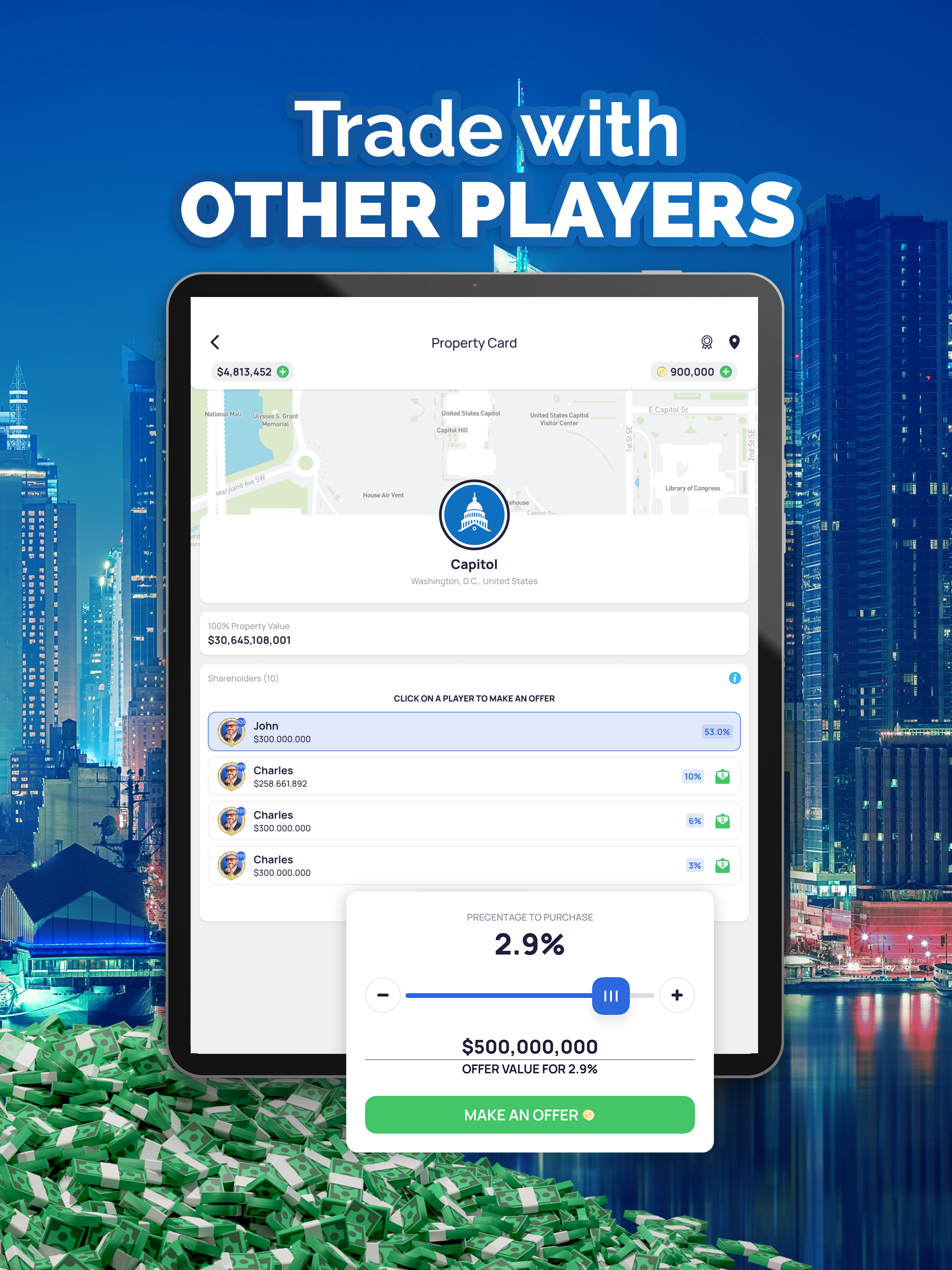 Landlord: Idle Business Empire Game Screenshot