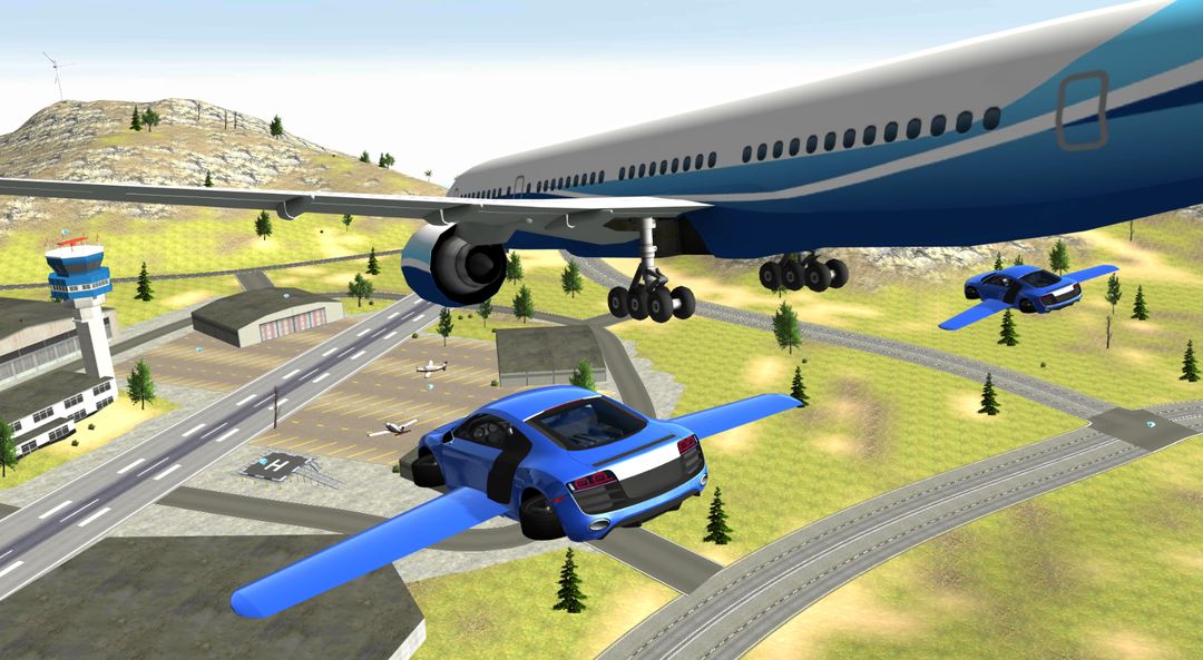 Flying Car City 3D 게임 스크린 샷