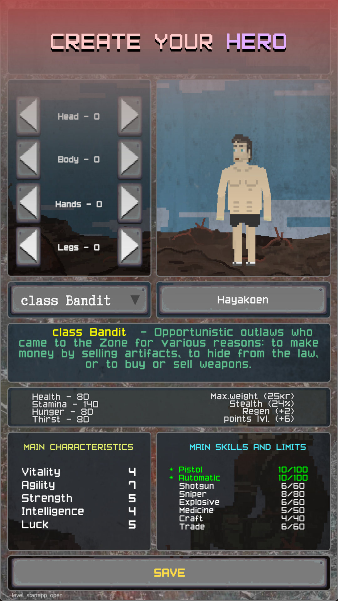 Pocket ZONE Game Screenshot