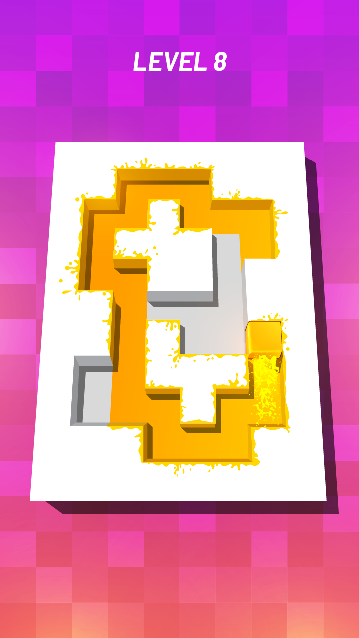 Screenshot of Roller Paint : Splat Maze & Puzzle
