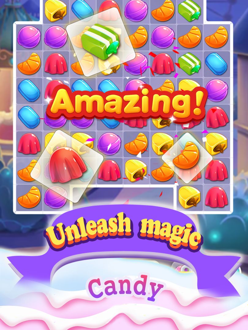 Candy Smash: Sweet Crush Games ภาพหน้าจอเกม