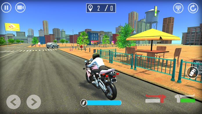 Cuplikan Layar Game Highway Bike Racing Game 2024