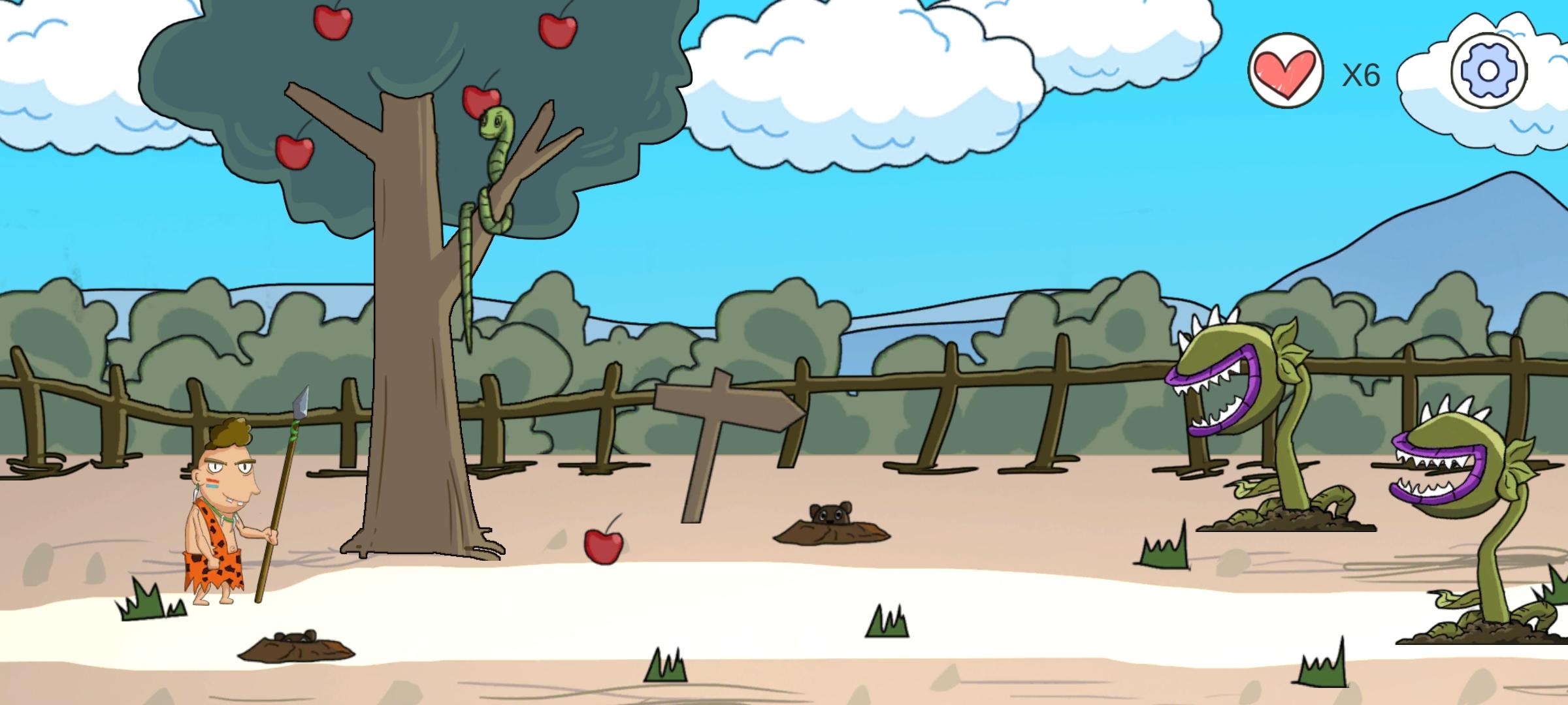 Captura de Tela do Jogo 野人在路上