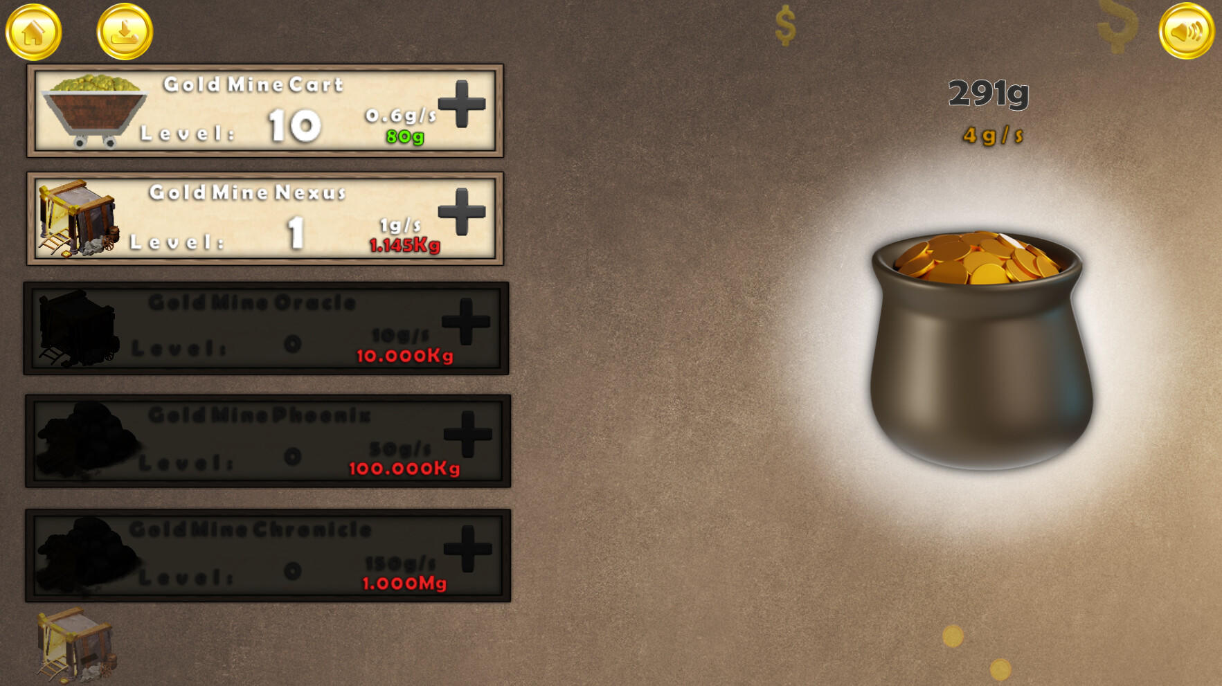 Gold Rush Clicker screenshot game