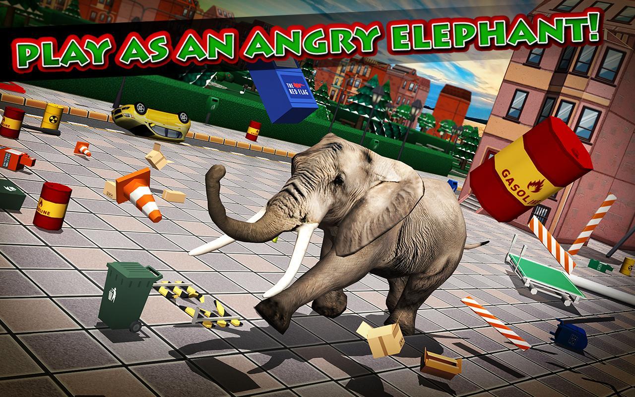 Ultimate Elephant Rampage 3D Game Screenshot
