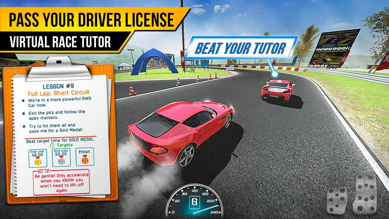 Race Driving License Test ภาพหน้าจอเกม
