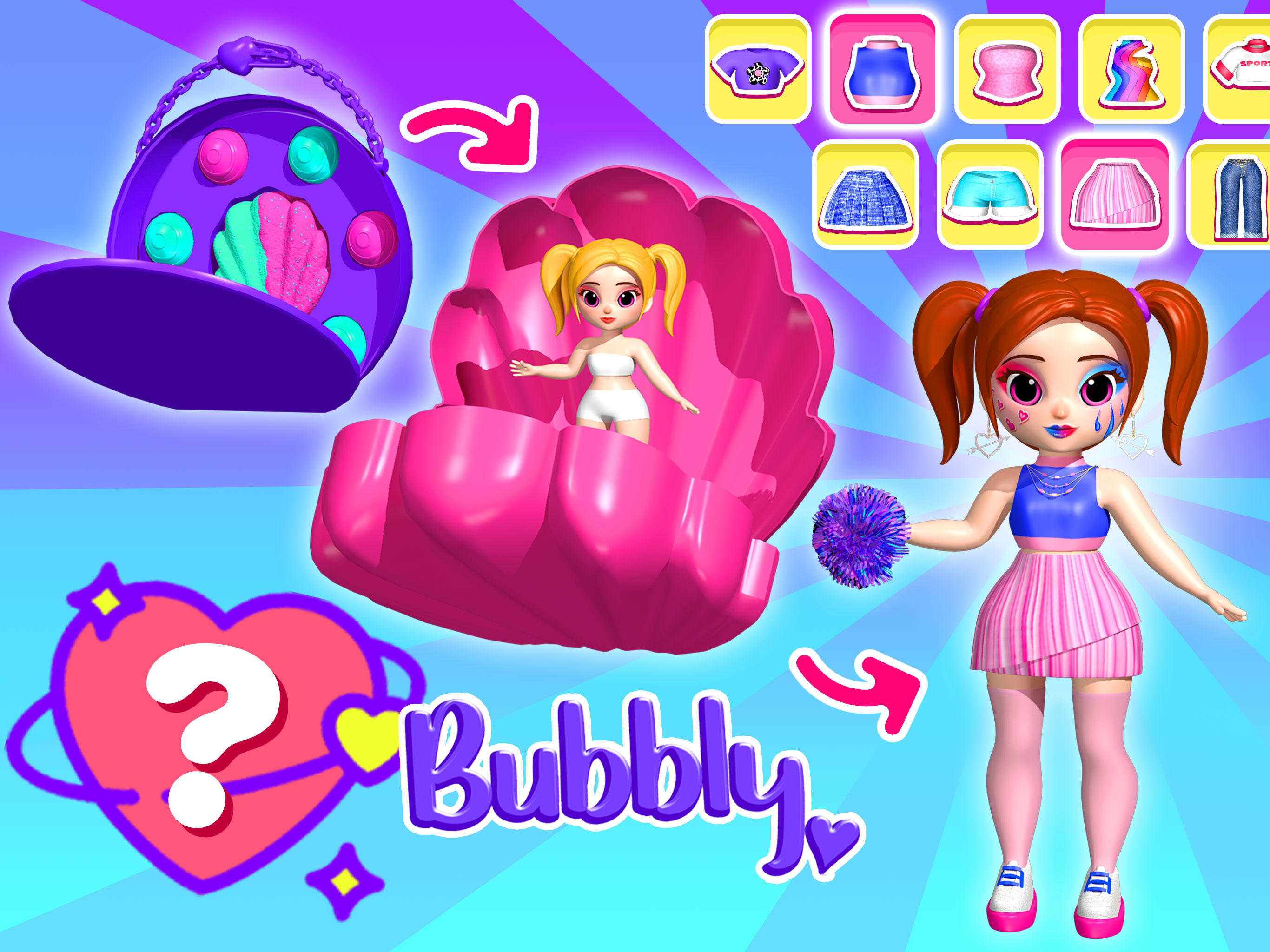 Bubbly Surprise Makeup Games 게임 스크린샷
