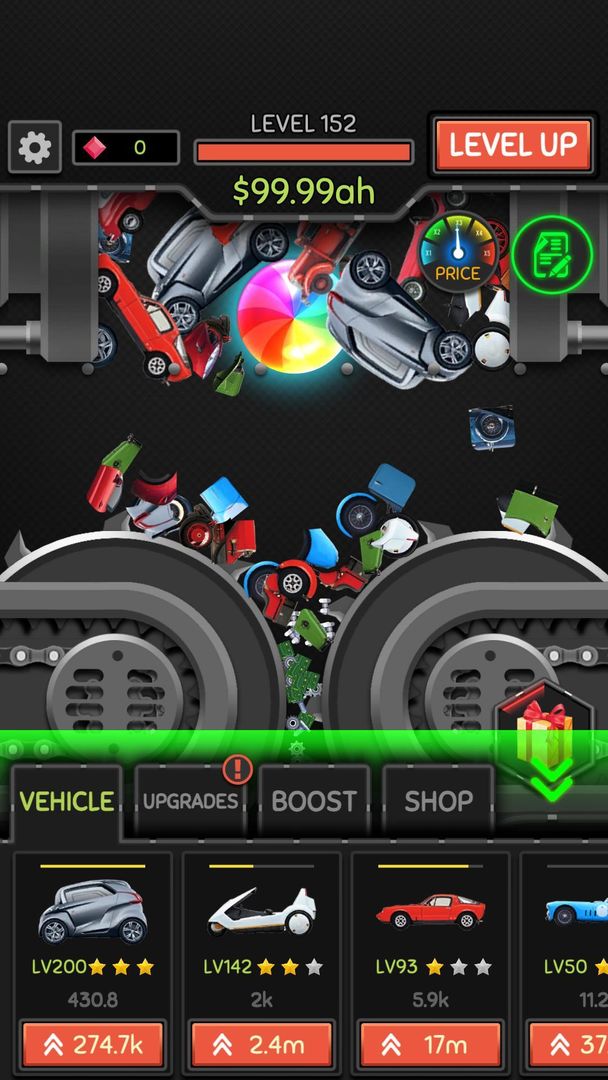 Idle Car Crusher screenshot game