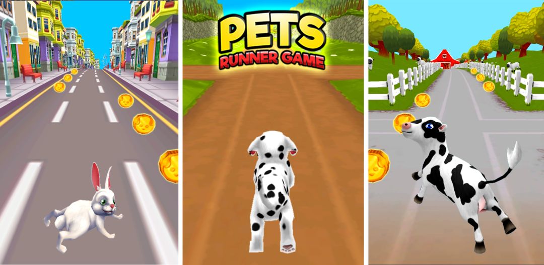 Pet Runner Dog Run Farm Game screenshot game