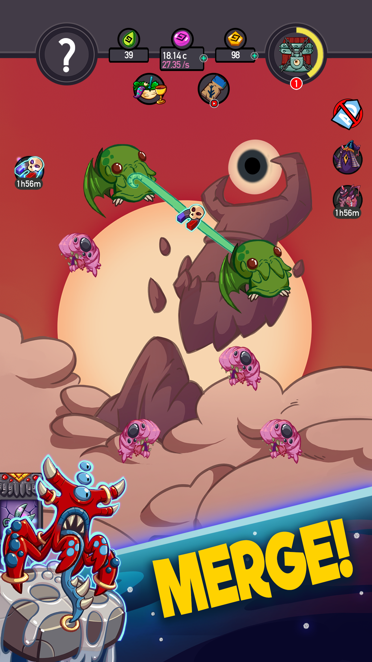 Tap Temple: Monster Clicker ภาพหน้าจอเกม