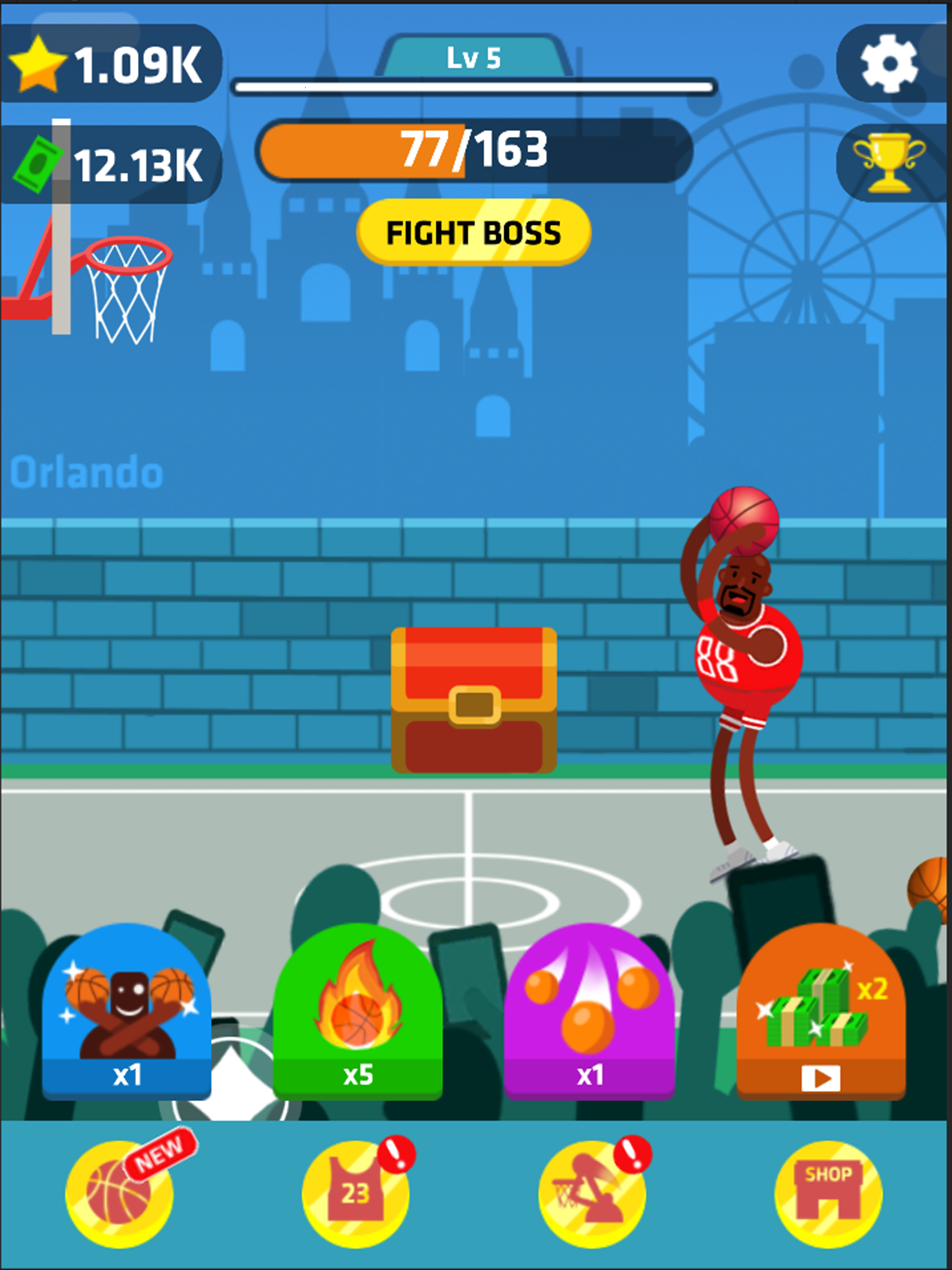 Idle Dunk Masters Game Screenshot