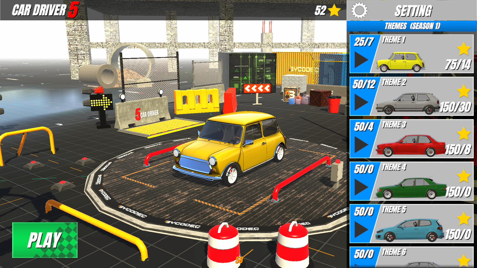 Car Driver 5 (HARD) 게임 스크린 샷